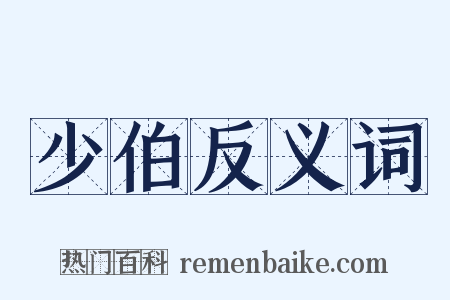 少伯反义词是什么意思的图片